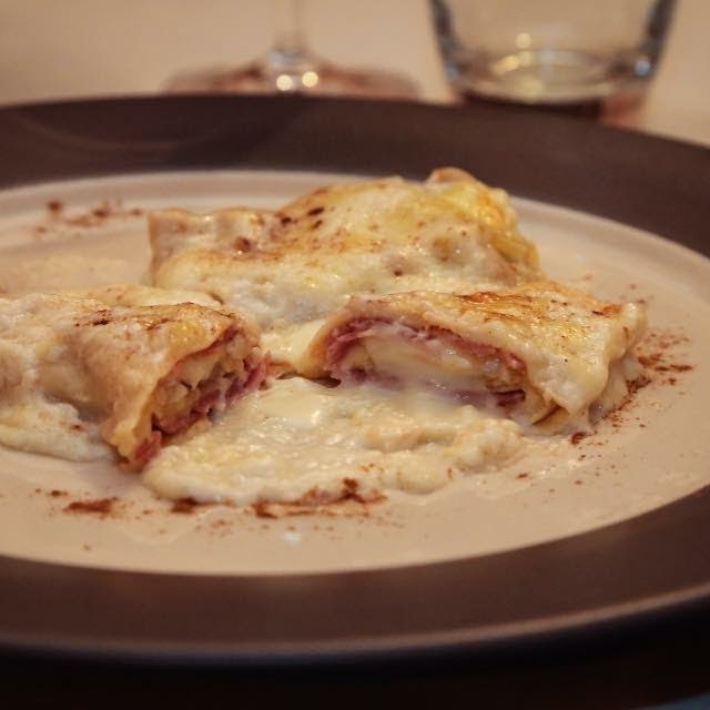 Baked Aosta Valley-style crêpes