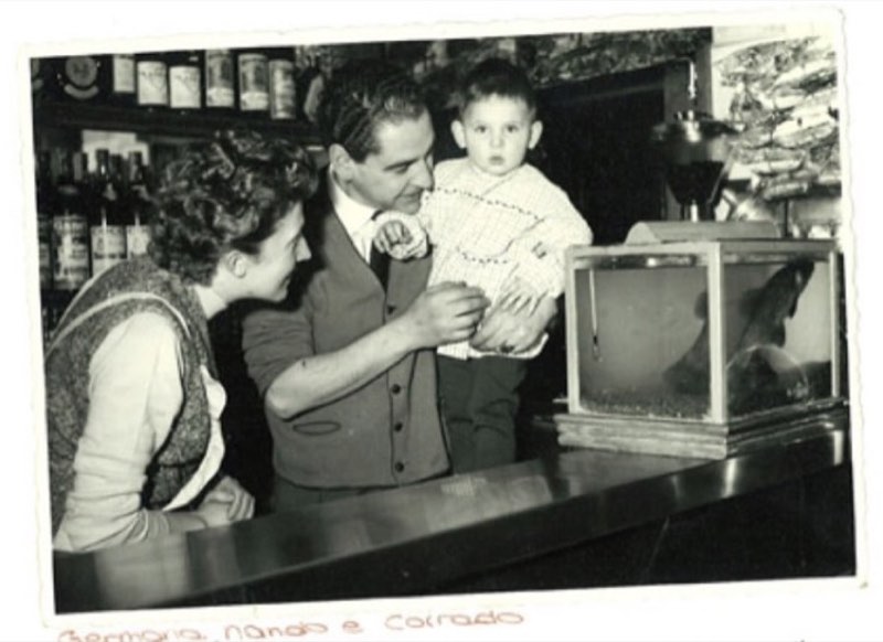 Germaria, Nando and Corrado in the historic Osteria da Nando